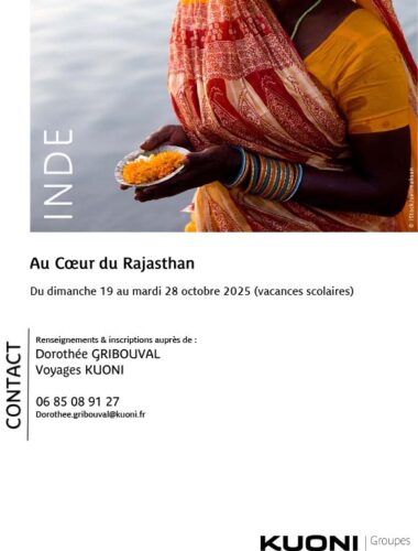 2025 - INDE NORD- PROMO 10JOURS Au coeur du Rajasthan -KUONI